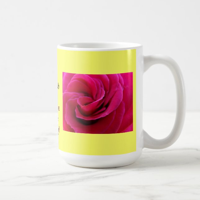 Mutter der Bride Coffee Tasse Rosa Blume (Rechts)