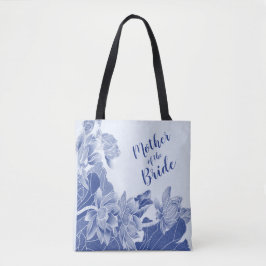 Mutter der Bride Exotic Blue Lotus Floral Tasche