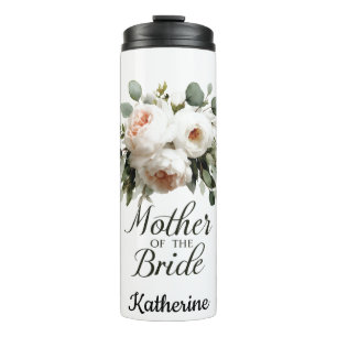 Mutter der Bride Floral Elegant Hochzeitsdesign Thermosbecher