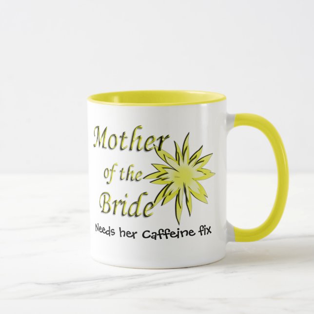 Mutter der Bride Funny Coffein Fix Tasse (Rechts)