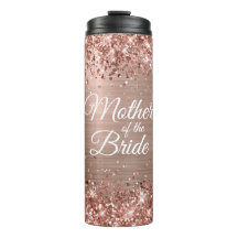Mutter der Bride Glittery Rose Gold Glam