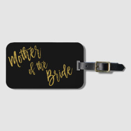 Mutter der Bride Gold Foil Gepäcktasche Gepäckanhänger