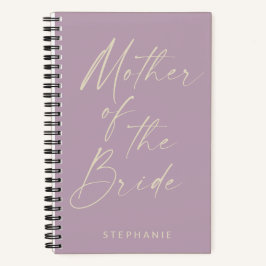 Mutter der Bride Minimalistisch Lilac Personalisie Notizbuch