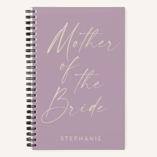 Mutter der Bride Minimalistisch Lilac Personalisie Notizbuch