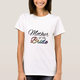 Mutter der Bride Typografie Lesbischer Stolz T-Shirt