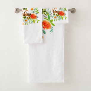 Mutter der F*cking-Jahr-Wildblume Blumenkohle Mama Badhandtuch Set