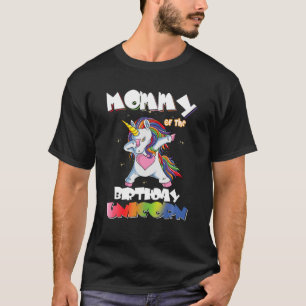 Mutter der Geburtstagsgenossin Unicorn-Dabbing Mat T-Shirt