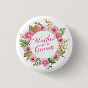 Mutter der Groom Elegant Hochzeit  Button