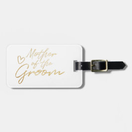 Mutter der Groom - Gold Imitate Folie Gepäckanhänger