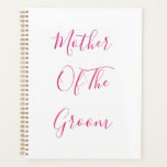 Mutter der Groom Hochzeit rosa einfaches Geschenk  Planer<br><div class="desc">"Mutter des Bräutigams" in einem wunderschönen und eleganten Text gedruckt,  ist dies ein perfektes Geschenk oder Gastgeschenk für die Mutter des Bräutigams. Sie können den Text nach Belieben anpassen.</div>