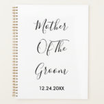 Mutter der Groom Hochzeiten einfache Gabe Gefallen Planer<br><div class="desc">"Mutter des Bräutigams" in einem wunderschönen und eleganten Text gedruckt, ist dies ein perfektes Geschenk oder Gastgeschenk für die Mutter des Bräutigams. Sie können den Text nach Belieben anpassen.</div>