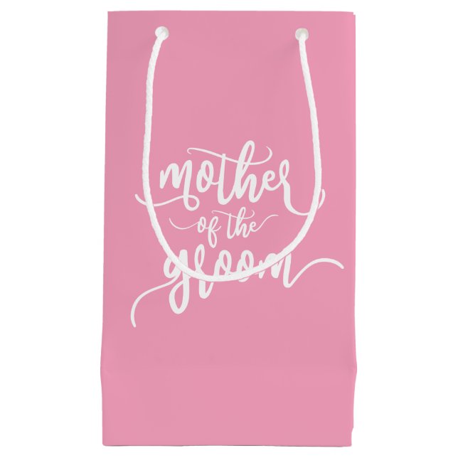 Mutter der Groom-Hochzeitkalligraphie | Geschenkta Kleine Geschenktüte (Vorderseite)