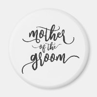 Mutter der Groom-Hochzeitkalligraphie | Magnet