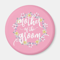 Mutter der Groom-Hochzeitkalligraphie | Magnet