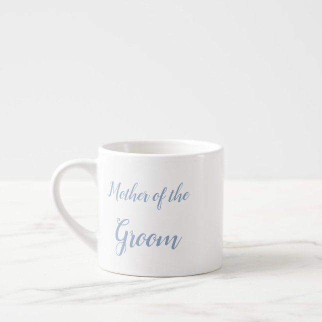 Mutter der Groom-Hochzeitsgeschenk-Kaffeetasse Espressotasse (Links)