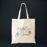 Mutter der Groom-Kalligraphie und Rose Tragetasche<br><div class="desc">Eine fließende Kalligraphie für die Mutter des Himmels und mit einer rosa Rose verziert. Dieser Artikel ist eine große Wahl als Gastgeschenk Hochzeit für die Hochzeitsfeier während der Veranstaltungen und Aktivitäten rund um die Hochzeit.</div>