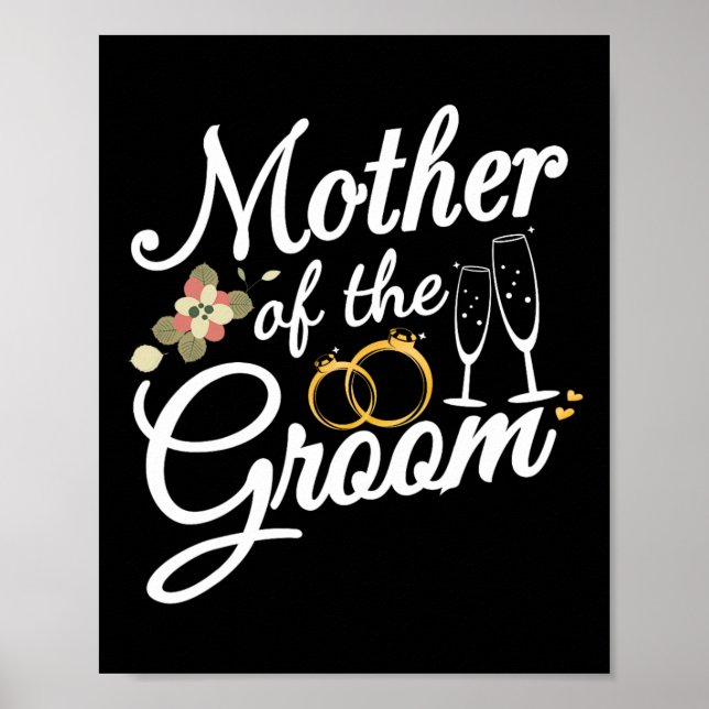 Mutter der Groom Mama Geschenke für Hochzeit oder  Poster (Vorne)