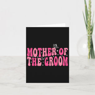 Mutter der Groom Mama Groovy Wedding Bachelor Pa Karte