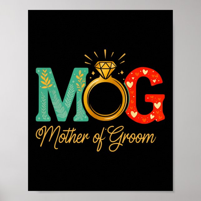 Mütter der Groom Mob Mog Mama Wedding Bac Poster (Vorne)