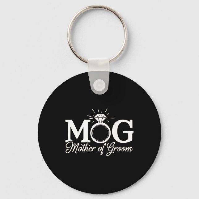 Mütter der Groom Mob Mog Mama Wedding Bac Schlüsselanhänger (Vorderseite)