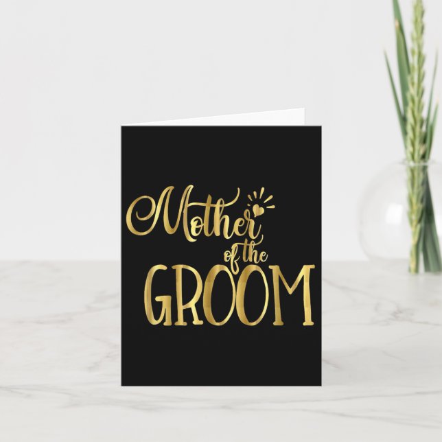 Mutter der Groom Mog Wedding Party Bride Karte (Vorderseite)