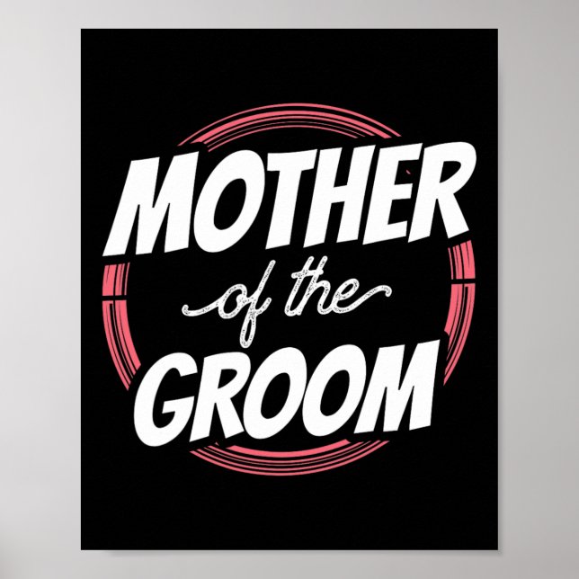 Mutter der Groom Redewendungen Hochzeitsfeier Bach Poster (Vorne)