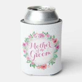 Mutter der Groom Wasserfarbe Hochzeit kann kühler Dosenkühler