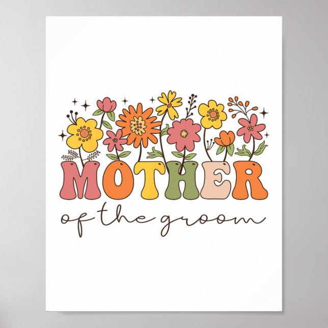 Mutter der Groom Wildblume Blumenstuhl Par Poster (Vorne)