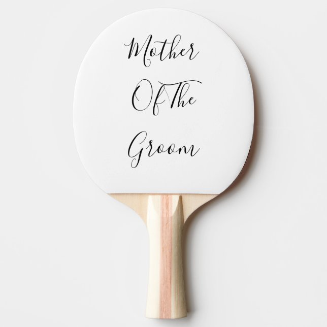 Mutter der Groomhochzeiten Elegantes Geschenk Guns Tischtennis Schläger (Vorderseite)