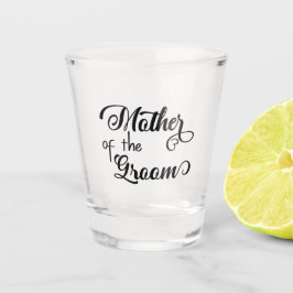 Mutter der Hochzeit am Boden Schnapsglas