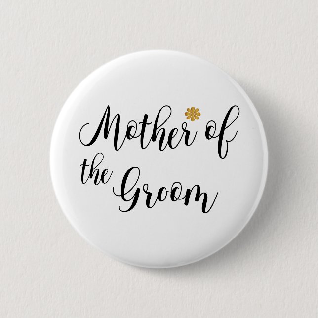 Mutter der Hochzeit, Name Tag Button (Vorderseite)