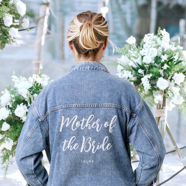 Mutter der Hochzeit Personalisiert Jeansjacke (Von Creator hochgeladen)