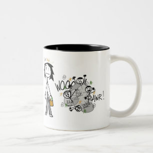 Mutter der Jungen Zweifarbige Tasse