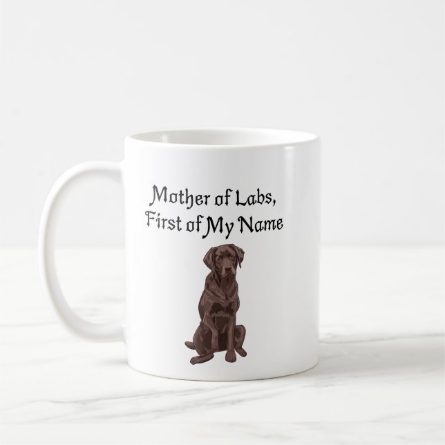 Mutter der Labrador, Vorname Kaffeetasse (Links)
