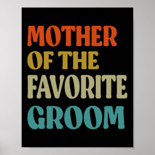 Mutter der Lieblingsgarten Hochzeit Mama Funny Gro Poster