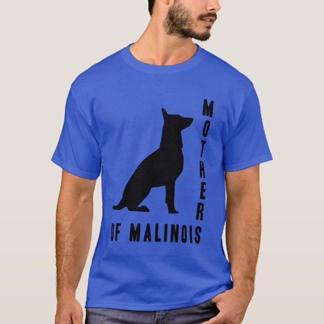 Mutter der Malinois Retro T-Shirt (Vorderseite)