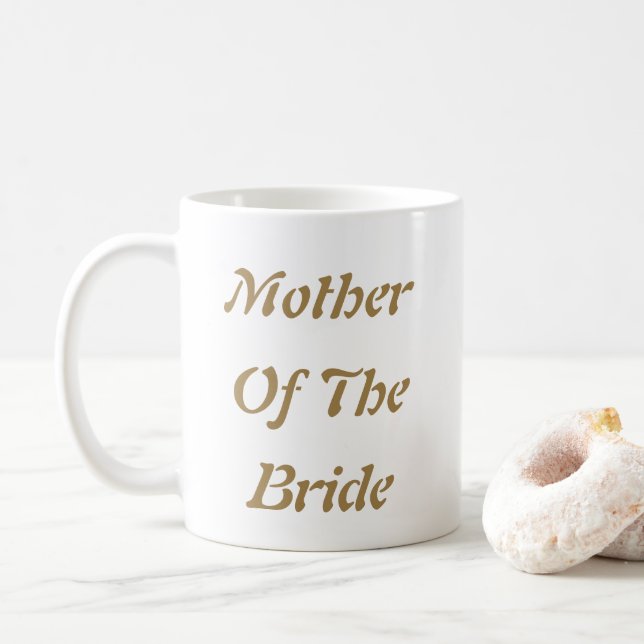 Mutter der Mama Goldweiße Gabe Gefallen Kaffeetasse (Mit Donut)
