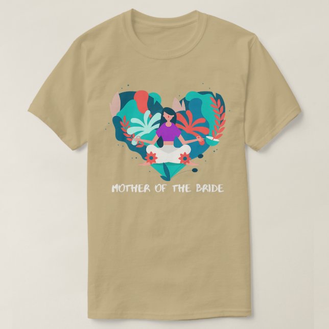 Mütter der Mama von Bride Yoga T-Shirt (Design vorne)