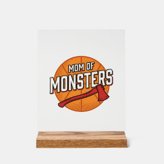 Mutter der Monster Vintage Basketball-Mutter Desig Acrylschild