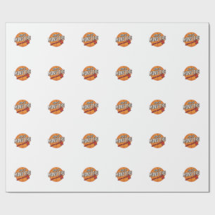 Mutter der Monster Vintage Basketball-Mutter Desig Geschenkpapier