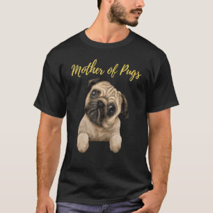 Mutter der Mops süßer Mops T-Shirt