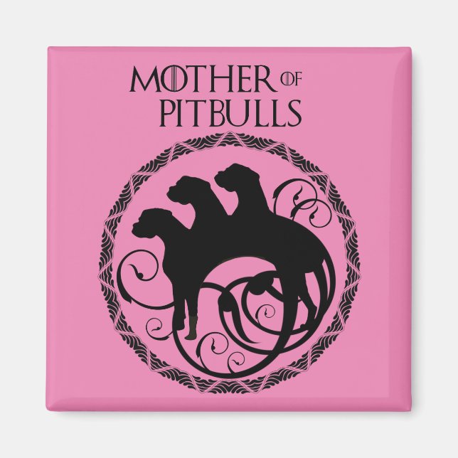 Mutter der Pitbullen Magnet (Vorne)