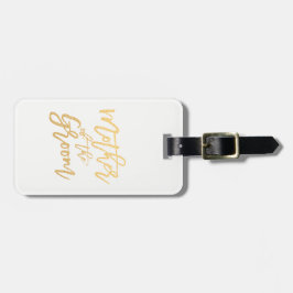 Mutter der Reise nach Kalligrafie Gepäckanhänger