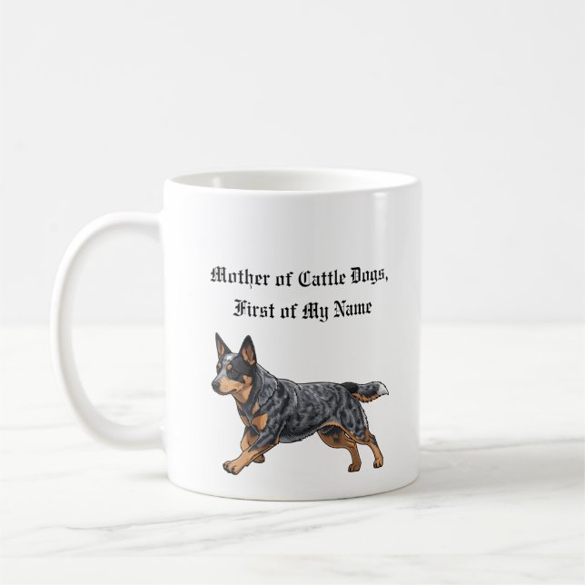 Mutter der Rinder Hunde, Vorname Kaffeetasse (Links)