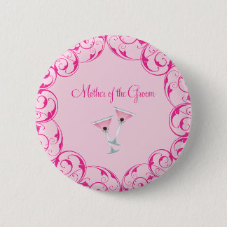 Mutter der Rosa-wirl-Martini-Taste Button