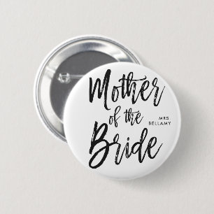 Mutter der Skript-Art-kundenspezifischen Hochzeit Button