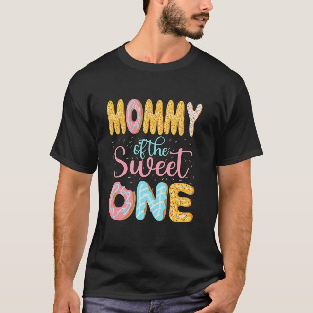 Mutter der süßen Mama Donuts Familie Matching T-Shirt (Vorderseite)