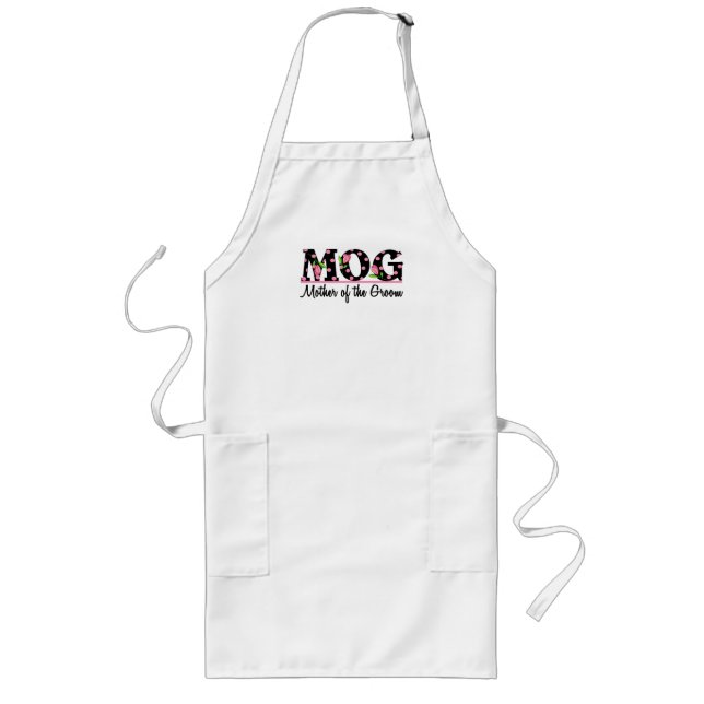 Mutter der Tulpe-Beschriftung des Bräutigam-(MOG) Lange Schürze (Vorne)