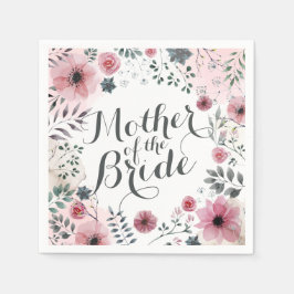 Mutter der Wasserfarbe der Bride | Napkin Serviette