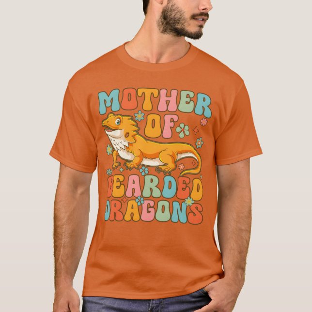 Mutter des bärtigen Drachen Groovy, bärtiger Drach T-Shirt (Vorderseite)